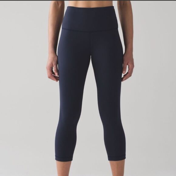 Lululemon Midnight Navy High-Rise Crop Leggings - Picture 5 of 9